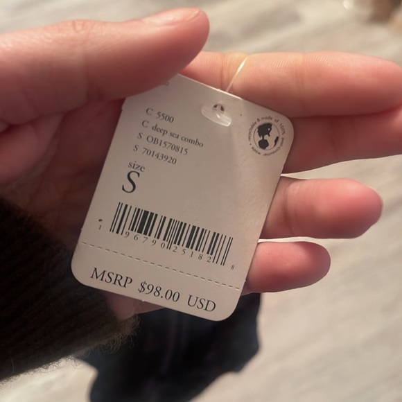 NWT Magic Hour Velvet Bodysuit Small in deep sea combo - Picture 5 of 7